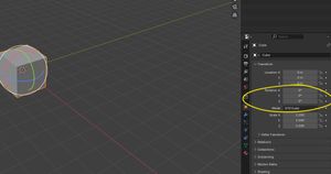 Blender rotations section