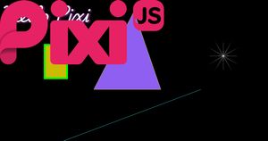 Pixi.js .svg logo added to the stage as a Sprite