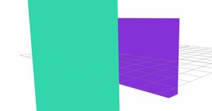 Depth test succeed hence no clipping effect